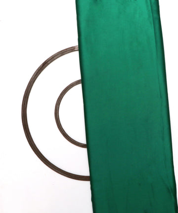 Dark Green Colour Plain Satin Fabric